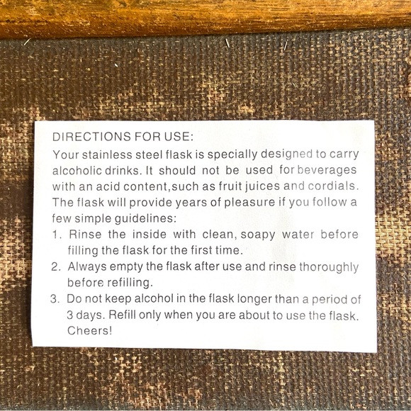 Blue Flasks are so fun to keep your spirits in. Measurements are in photos. - Picture 9 of 9